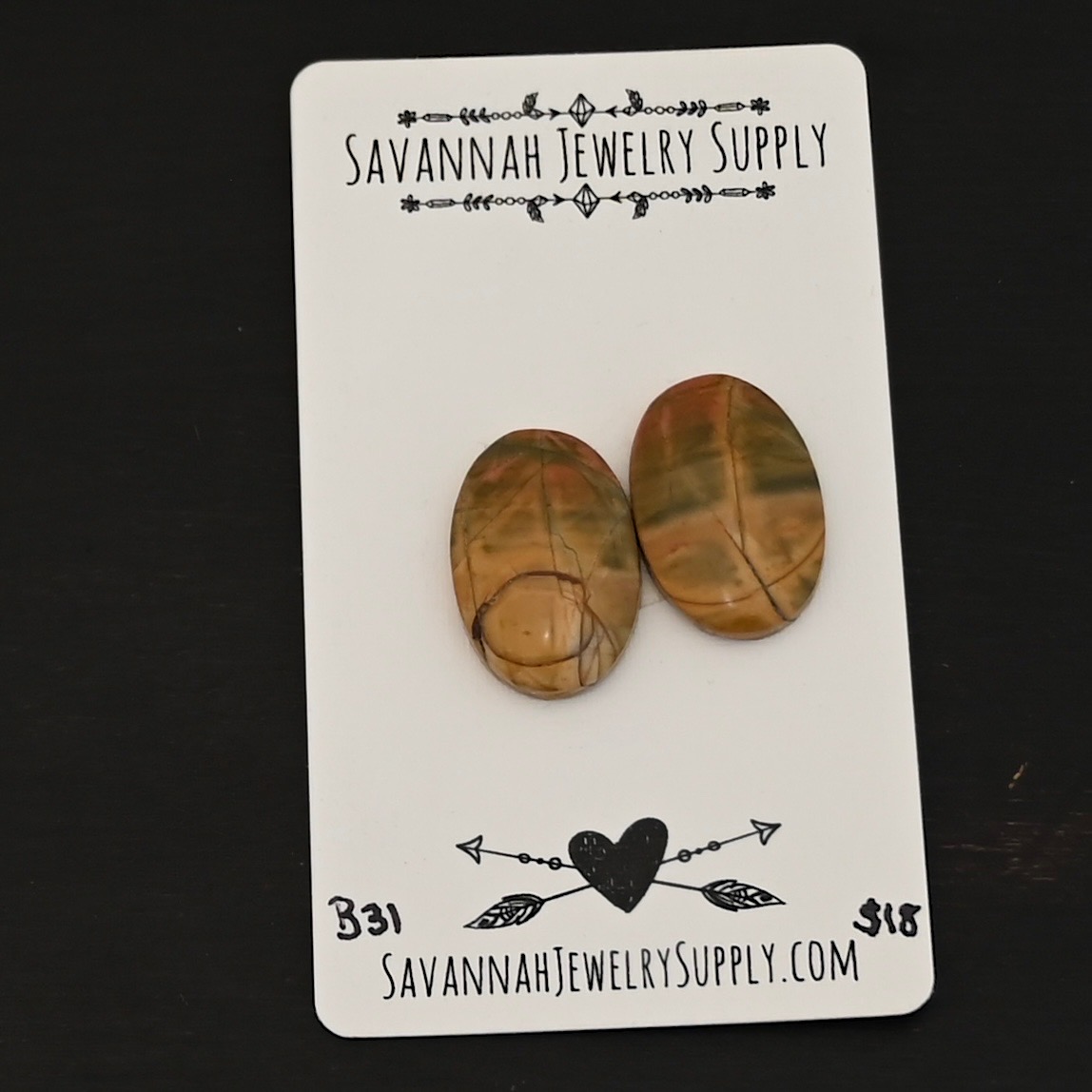 B31 Cherry Creek Jasper shown on business card