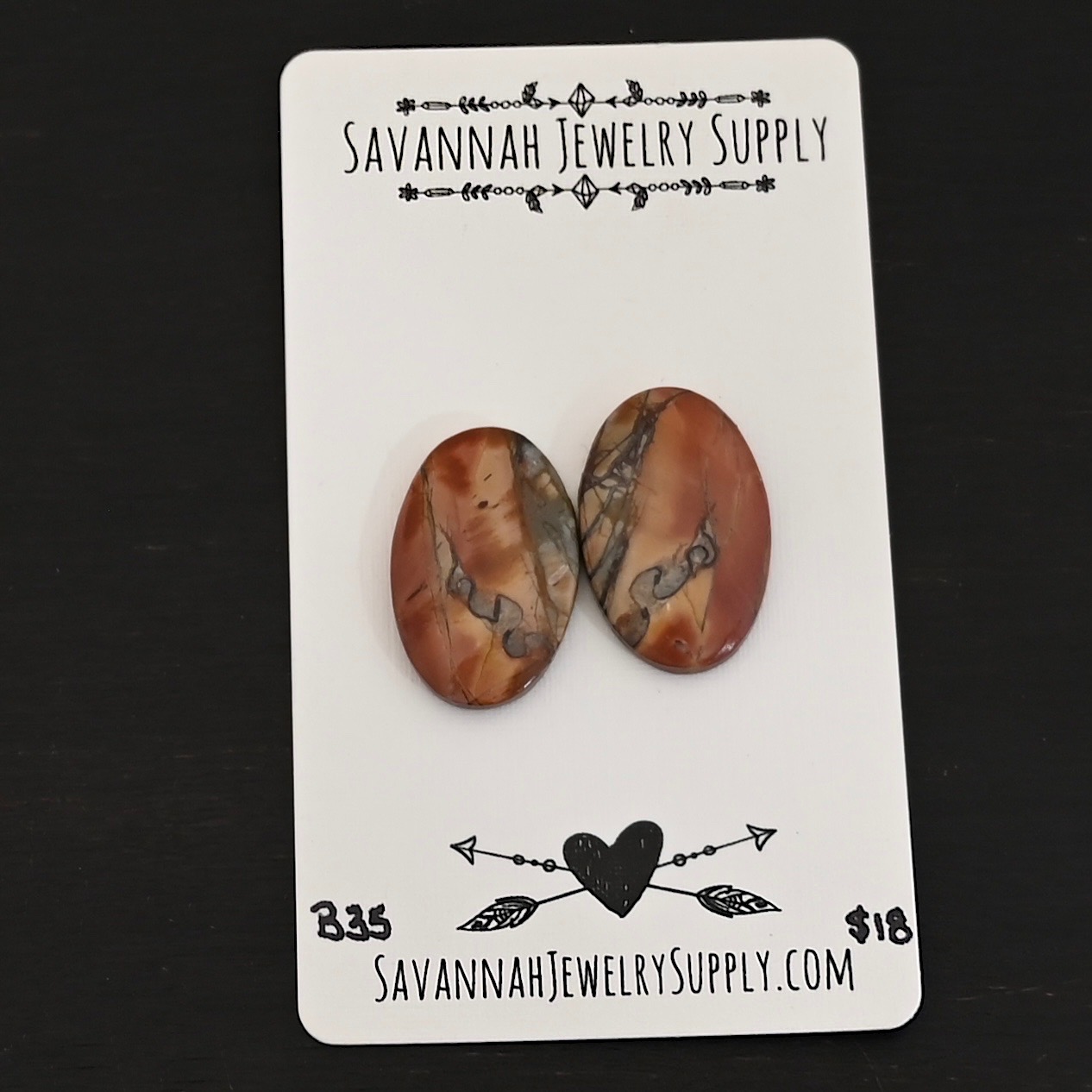 B35 Cherry Creek Jasper shown on business card