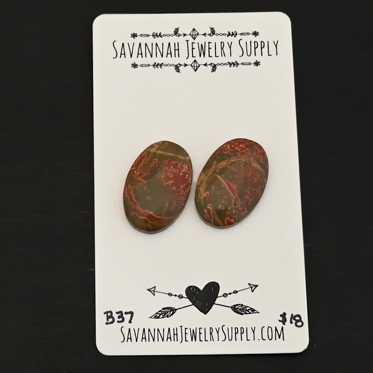 B37 Cherry Creek Jasper shown on business card