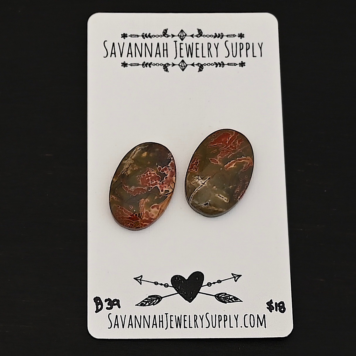 B39 Cherry Creek Jasper shown on business card