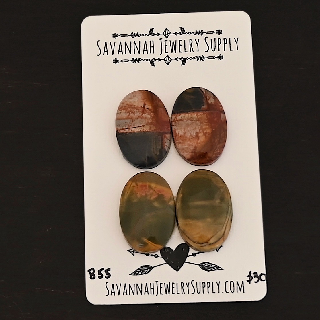 B55 Cherry Creek Jasper shown on business card