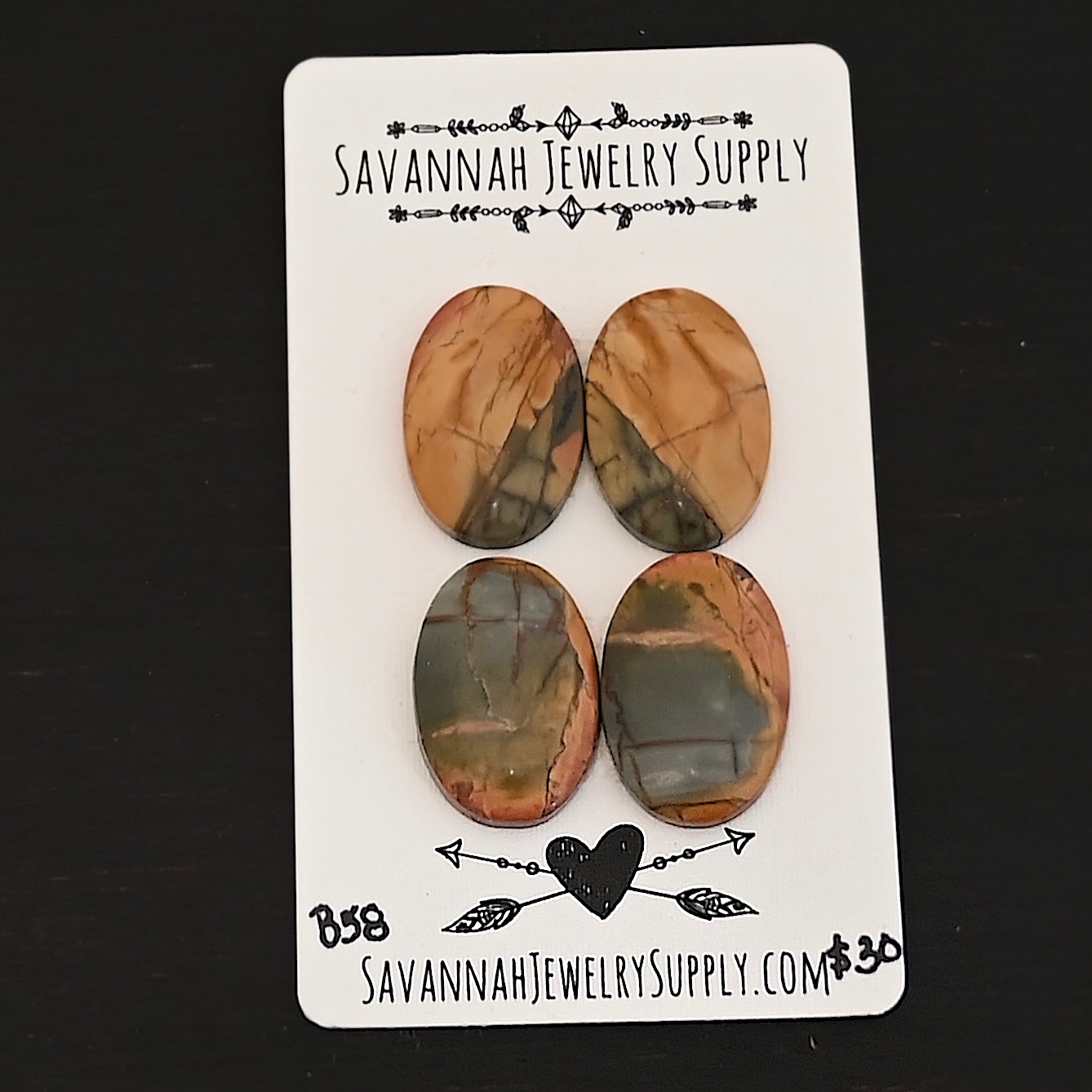 B58 Cherry Creek Jasper shown on business card