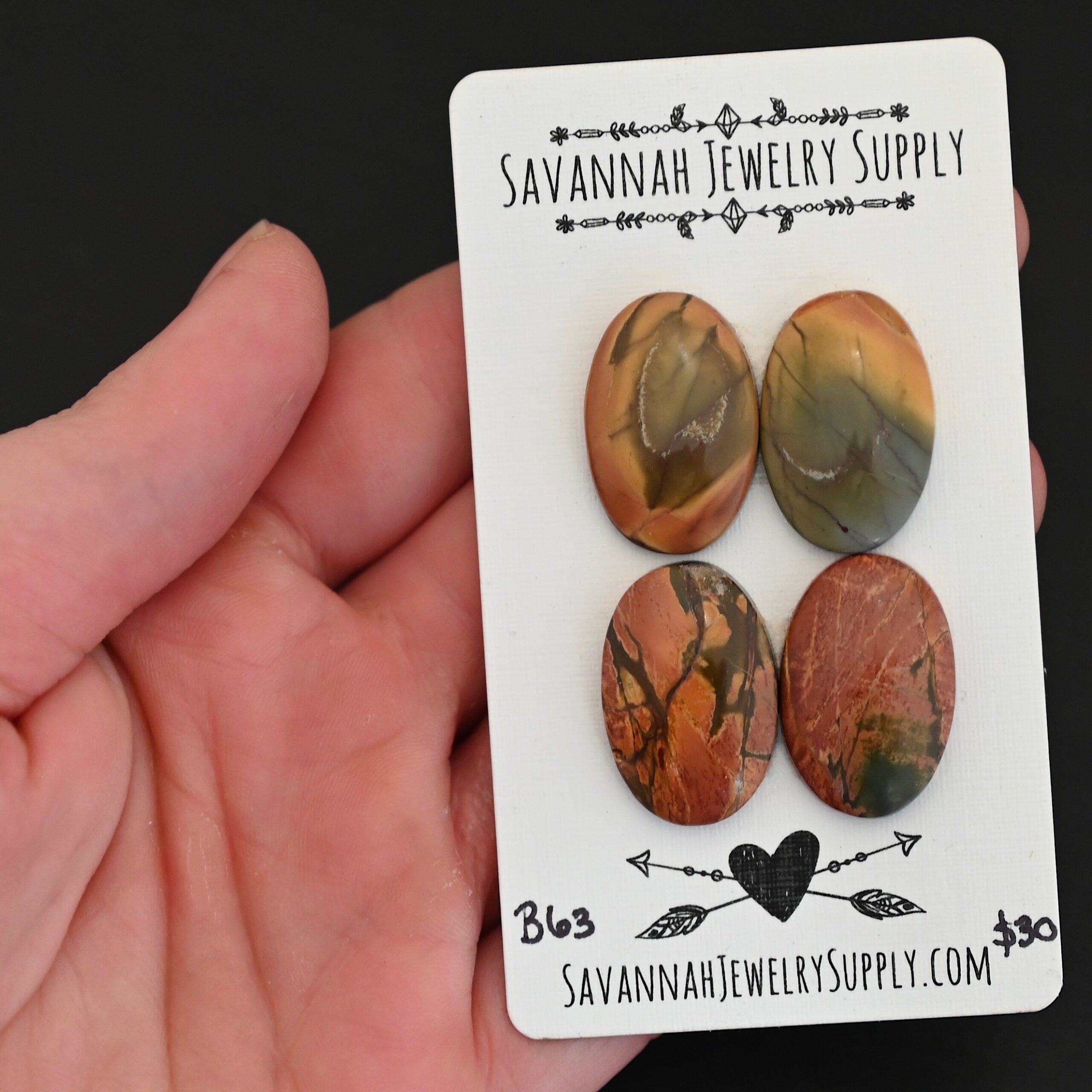 B63 Cherry Creek Jasper B63 Cherry Creek Jasper shown in Hand