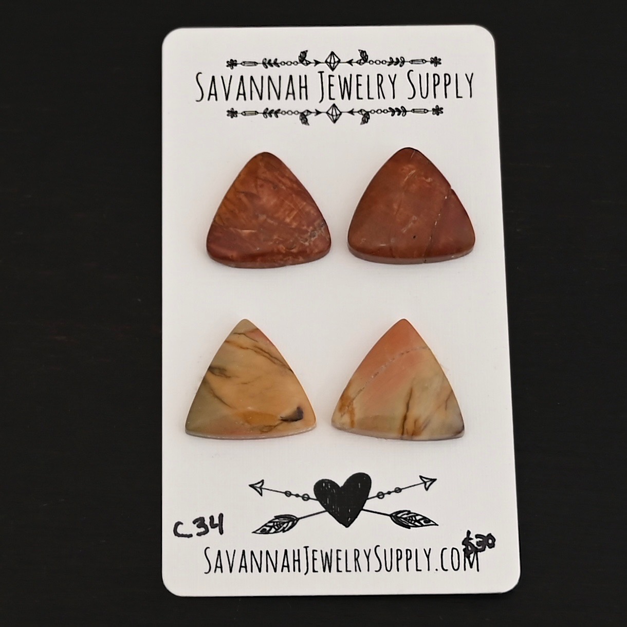 C34 Cherry Creek Jasper shown on business card