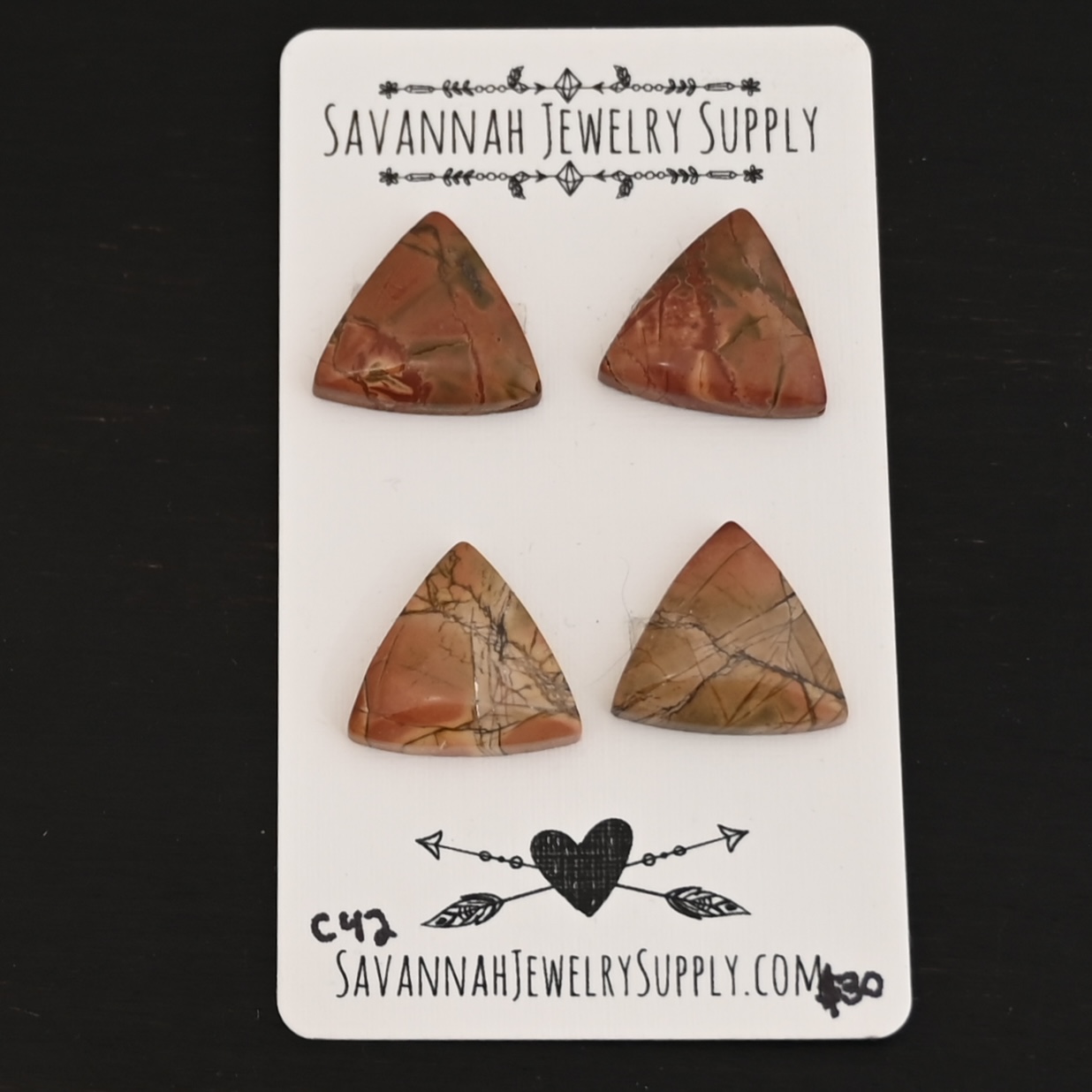 C42 Cherry Creek Jasper shown on business card