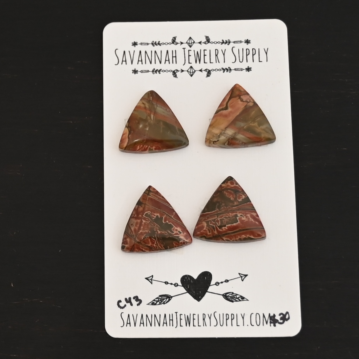 C43 Cherry Creek Jasper shown on business card