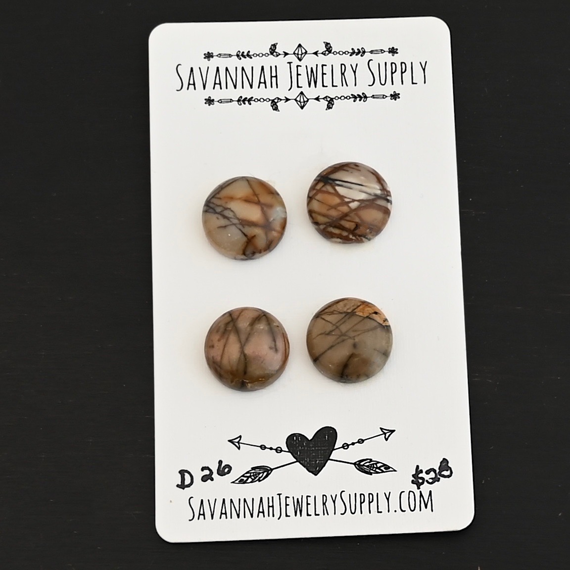 D26 Cherry Creek Jasper shown on business card