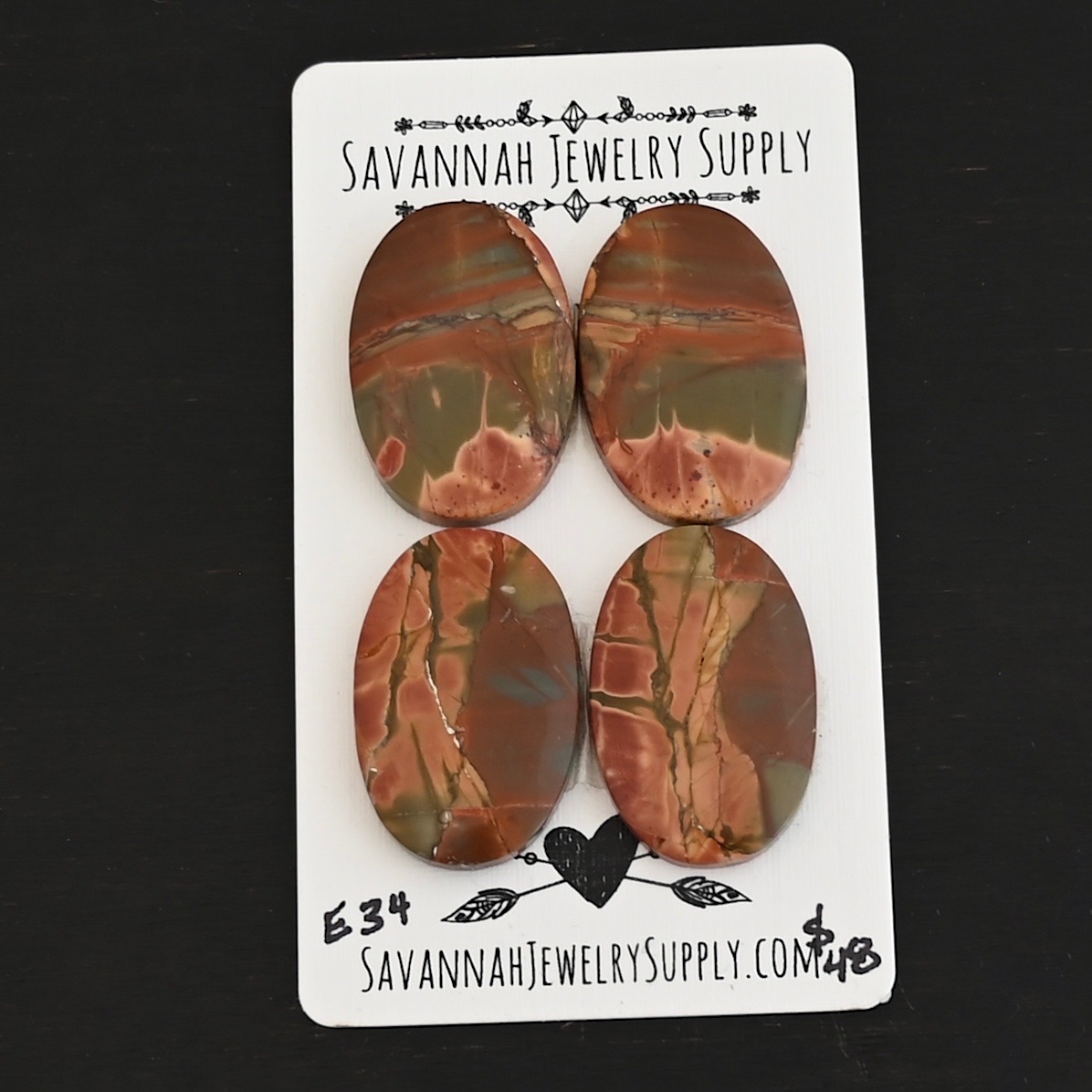 E34 Cherry Creek Jasper shown on business card