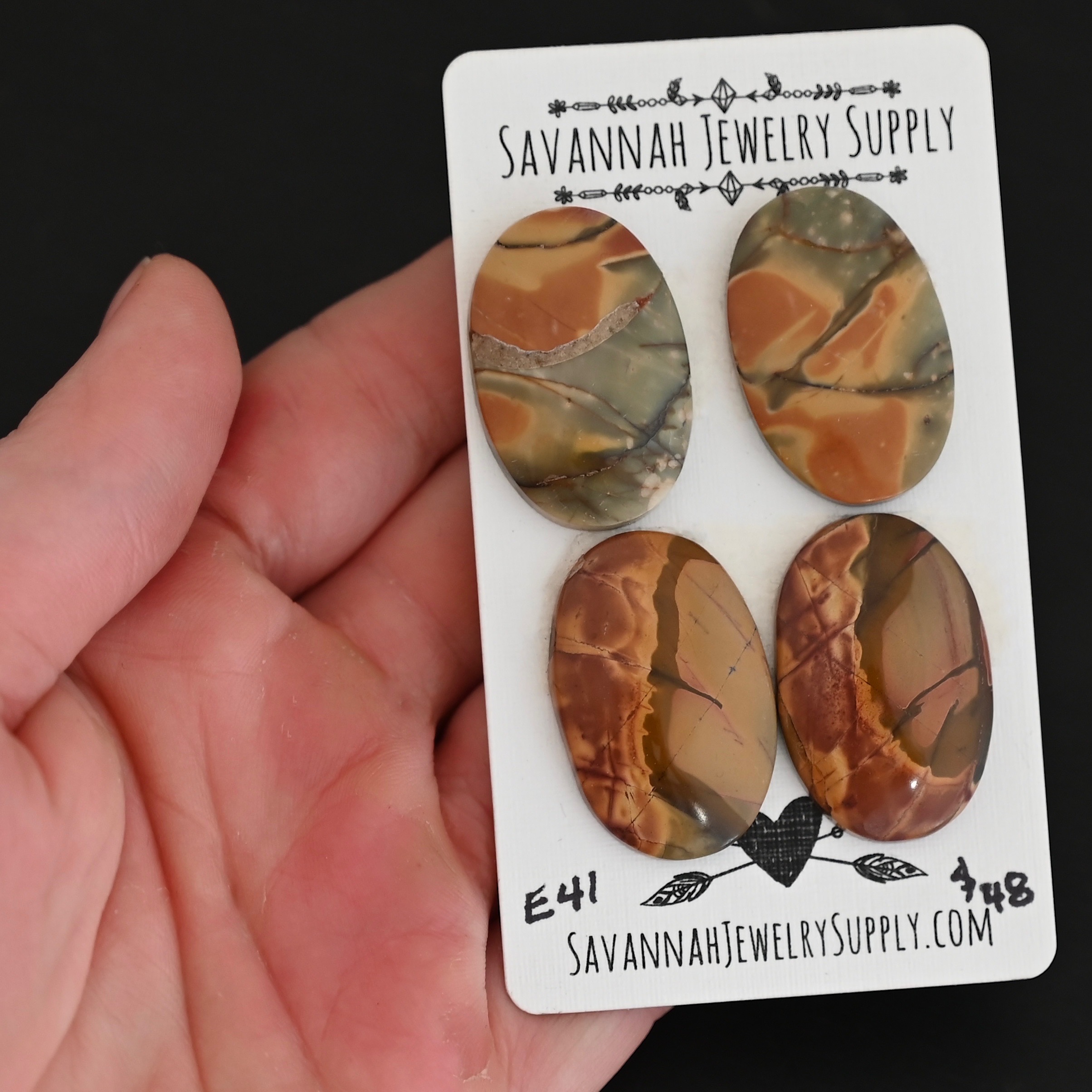 E41 Cherry Creek Jasper E41 Cherry Creek Jasper shown in hand