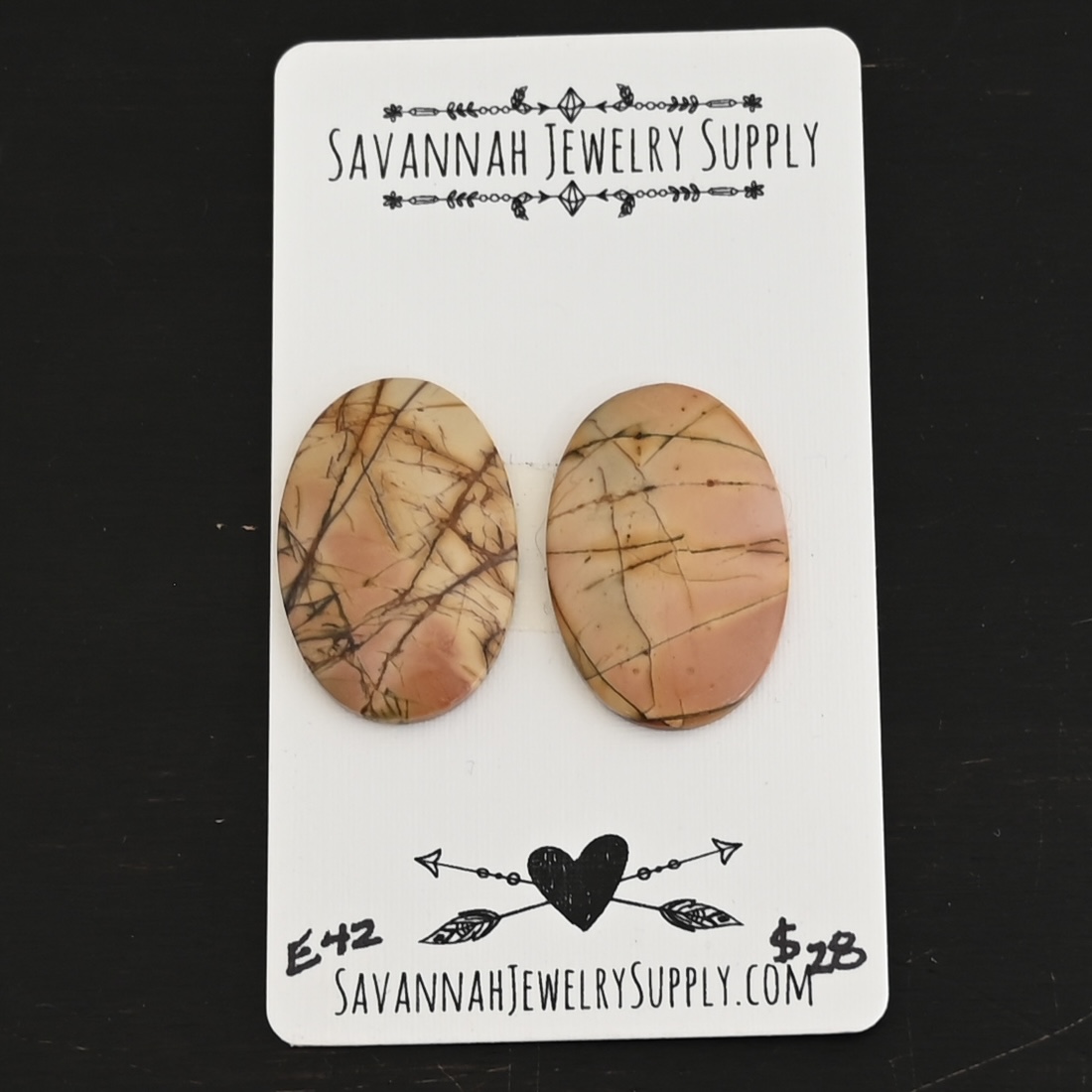 E42 Cherry Creek Jasper E42 Cherry Creek Jasper shown on business card