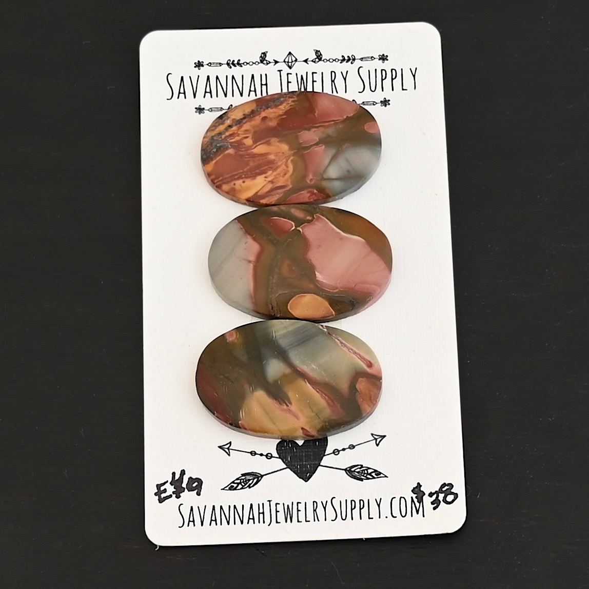 E49 Cherry Creek Jasper shown on business card