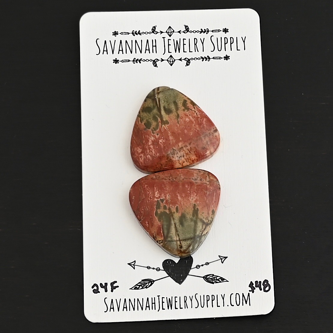 24F Cherry Creek Jasper shown on business card