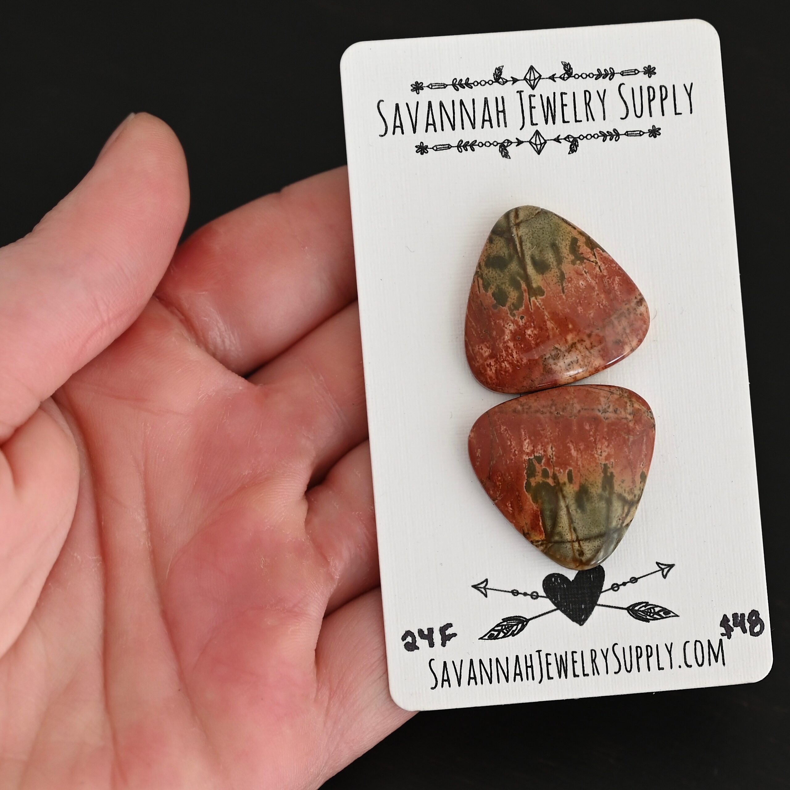 24F Cherry Creek Jasper shown in hand