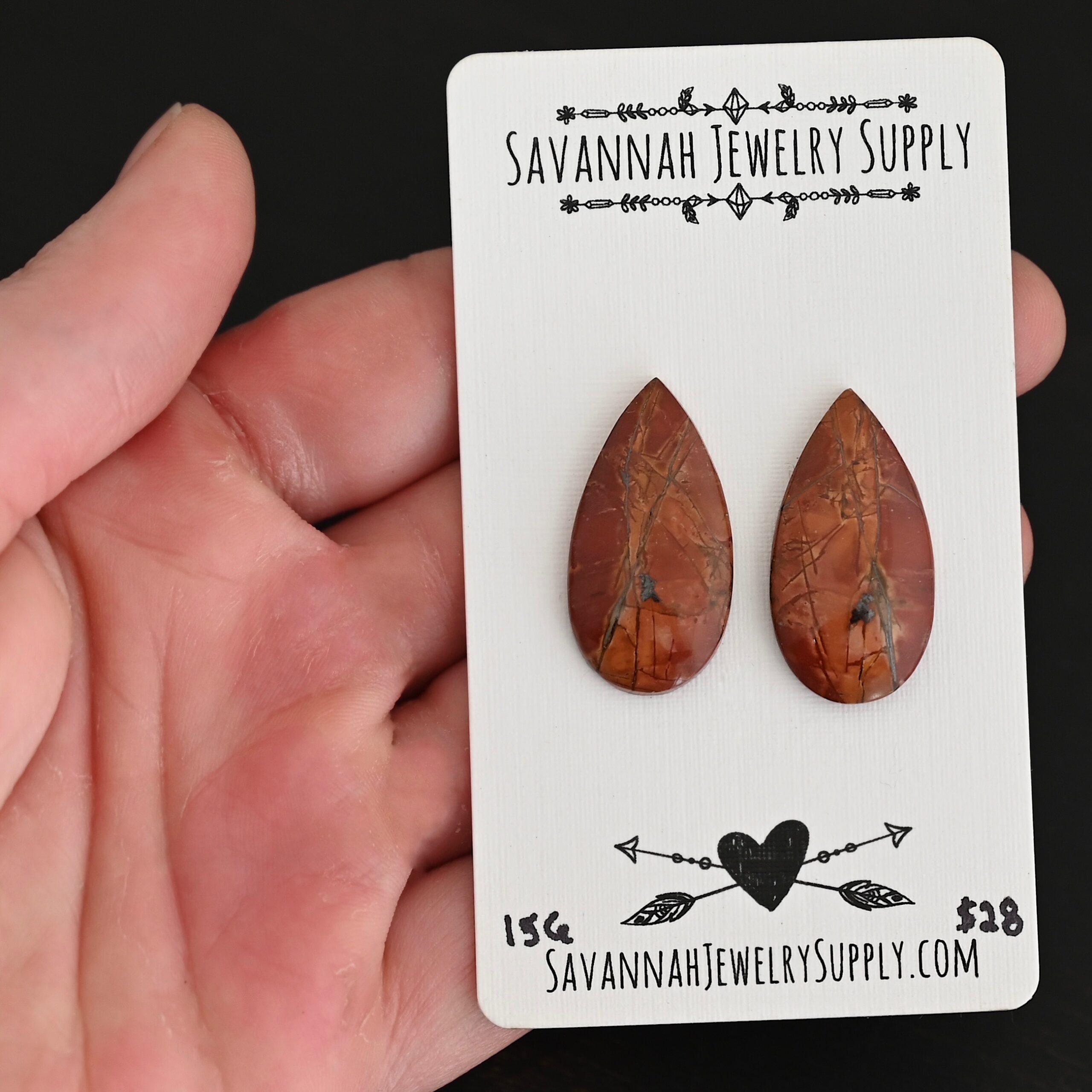 15G Cherry Creek Jasper shown in hand