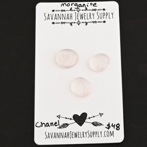Rose Cut Morganite Cabochons – Chanel