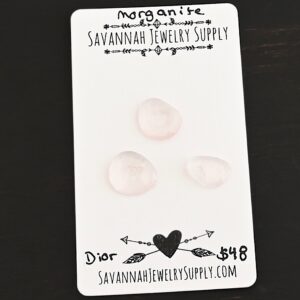 Rose Cut Morganite Cabochons – Dior