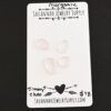 Jimmy Choo Rose Cut Morganite Cabochon Parcel shown on business card
