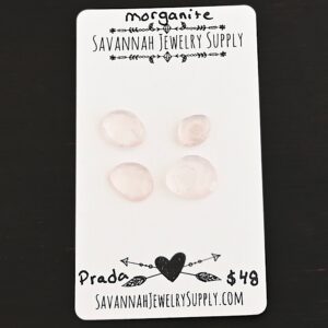 Rose Cut Morganite Cabochons – Prada