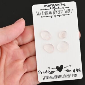 Rose Cut Morganite Cabochons – Prada