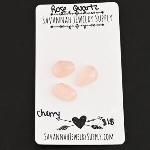 Rose Cut Rose Quartz Cabochons – Cherry
