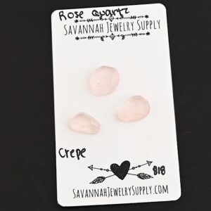 Rose Cut Rose Quartz Cabochons – Crepe