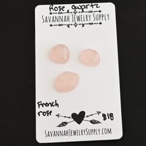 Rose Cut Rose Quartz Cabochons – French Rose