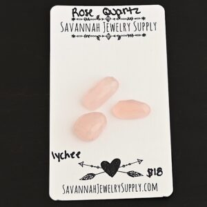 Rose Cut Rose Quartz Cabochons – Lychee