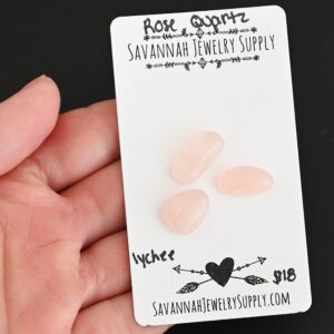 Rose Cut Rose Quartz Cabochons – Lychee