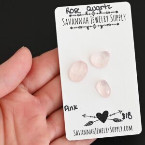 Rose Cut Rose Quartz Cabochons – Pink