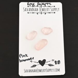Rose Cut Rose Quartz Cabochons – Pink Lemonade