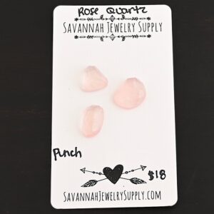Rose Cut Rose Quartz Cabochons – Punch