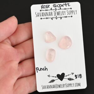 Rose Cut Rose Quartz Cabochons – Punch