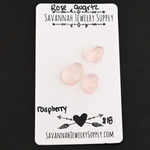 Rose Cut Rose Quartz Cabochons – Raspberry