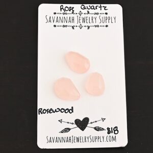 Rose Cut Rose Quartz Cabochons – Rosewood