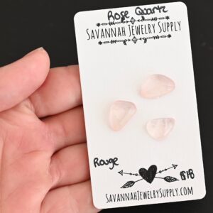Rose Cut Rose Quartz Cabochons – Rouge