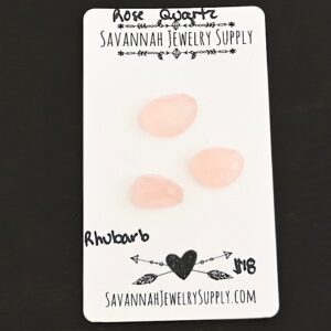 Rose Cut Rose Quartz Cabochons – Rhubarb
