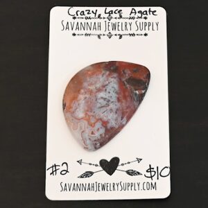 Crazy Lace Agate Cabochon Parcel #2