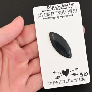 Black Agate Cabochon Parcel
