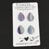 Blanc Fluorite Cabochon Parcel shown on business card
