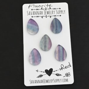 Fluorite Cabochon Parcel – Red