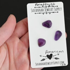 Rose Cut Amethyst Cabochons – American