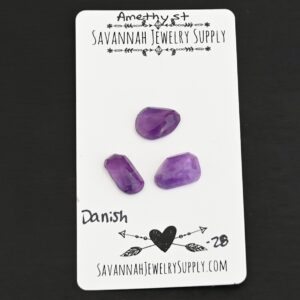 Rose Cut Amethyst Cabochons – Danish