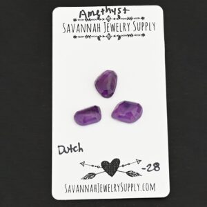 Rose Cut Amethyst Cabochons – Dutch