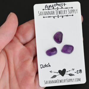 Rose Cut Amethyst Cabochons – Dutch