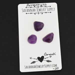 Rose Cut Amethyst Cabochons – Greek