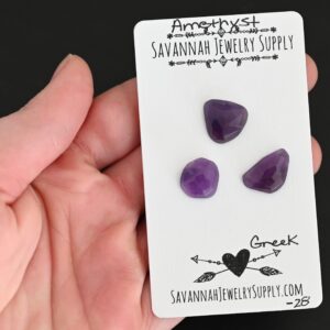 Rose Cut Amethyst Cabochons – Greek