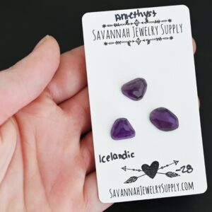 Rose Cut Amethyst Cabochons – Icelandic