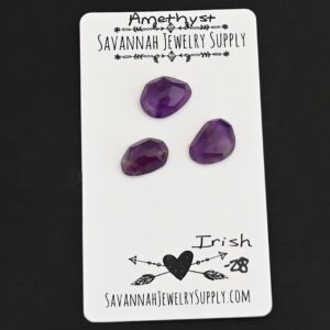 Rose Cut Amethyst Cabochons – Irish
