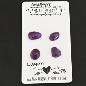Rose Cut Amethyst Cabochons – Libyan