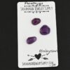Malaysian Rose Cut Amethyst Cabochon Parcel shown on business card